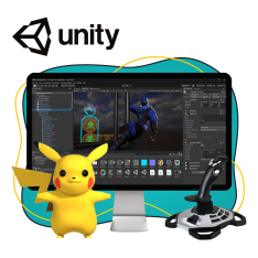 Мир игр на Unity 2D на популярном движке + AI-помощники - КИБЕРшкола программирования для детей, компьютерные курсы для школьников, начинающих и подростков - KIBERone г. Саратов